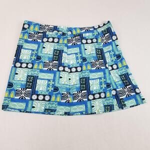 RipSkirt Hawaii Skirt XXL Blue Green Geometric Wrap Travel Beach Paia Maui Swim